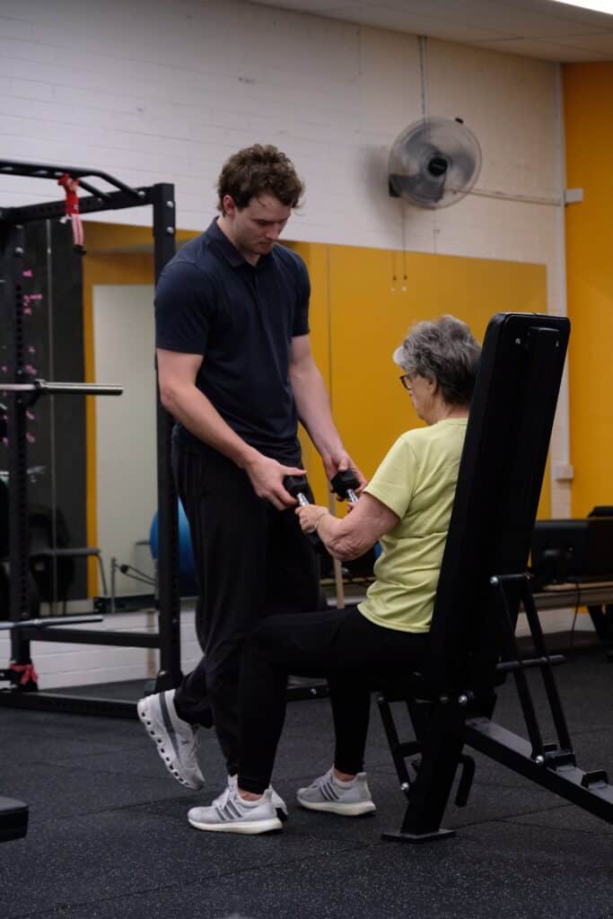 Physiotherapist Malvern East treating client